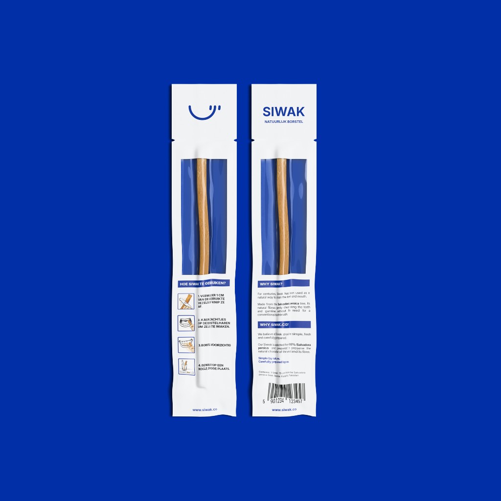 Siwak.co 15 cm pack, front and back